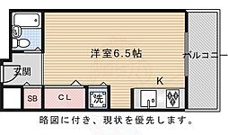 ブルーベル ワンルームの間取図画像