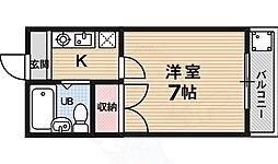 ハウスヴィラ田中 1Kの間取図画像