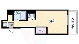 メゾンドリュート 1Kの間取図画像