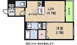 JMメゾン御所西 1LDKの間取図画像
