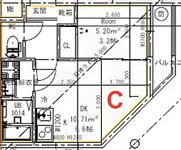 PourToujurs双ヶ岡 1DKの間取図画像