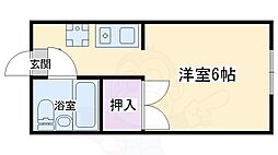 KSレジデンス京都洛北 1Kの間取図画像