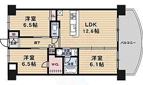 サンモール2  ｜ 京都府京都市右京区梅津南広町（賃貸マンション3LDK・5階・72.53㎡） その2