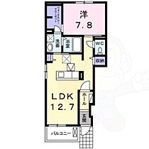 カメリア  ｜ 京都府京都市北区上賀茂北ノ原町（賃貸アパート1LDK・1階・45.33㎡） その2