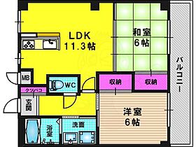 京都府京都市西京区山田南山田町（賃貸マンション2LDK・2階・53.28㎡） その2