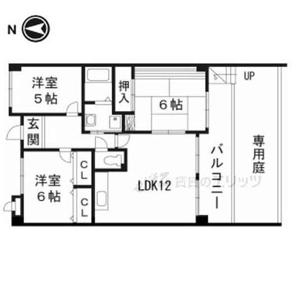 ミューズコート ｜大阪府茨木市真砂３丁目(賃貸マンション3LDK・3階・65.39㎡)の写真 その2