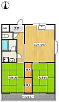 ヴィラクレージュ1 206 ｜ 大阪府高槻市大蔵司２丁目30-1（賃貸マンション2LDK・2階・56.70㎡） その2