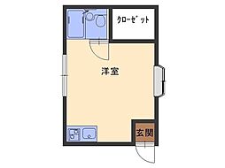 WING2 ワンルームの間取図画像