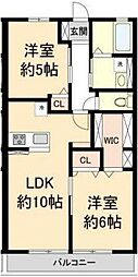 間取図画像 2LDK