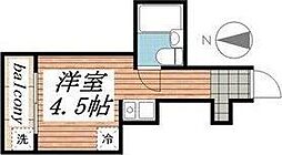 プレアール下新庄3 ワンルームの間取図画像