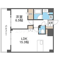 プレサンス東淀川駅前プローシェ 1LDKの間取図画像