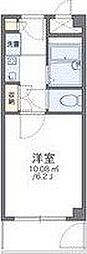 レオパレスイケガミ 1Kの間取図画像