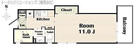 アンソレイユ茨木中津町 603 ｜ 大阪府茨木市中津町16-6（賃貸マンション1K・6階・29.63㎡） その2