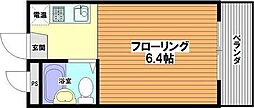 ソサエティ山手 1Kの間取図画像