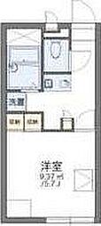 レオパレスWestBells 1Kの間取図画像