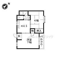 登町ハイツ  ｜ 大阪府高槻市登町43-1（賃貸マンション2K・2階・45.00㎡） その2