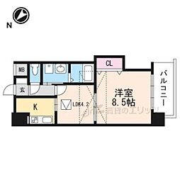 サウスアルカディア 1DKの間取図画像