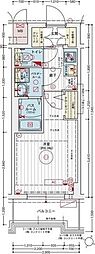 エステムコート新大阪XVIIベイス 1Kの間取図画像