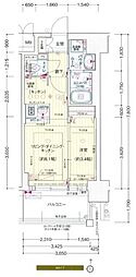 プレサンス新大阪ジェイズ 1LDKの間取図画像