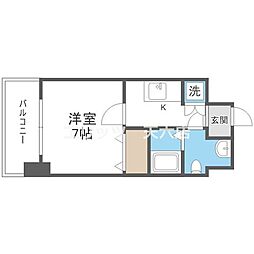 サムティ江坂ジュレーヴ 1Kの間取図画像