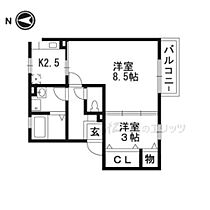 リンデンバウムＣ棟 203 ｜ 大阪府茨木市彩都あさぎ５丁目10-32-3（賃貸アパート2K・2階・36.09㎡） その2