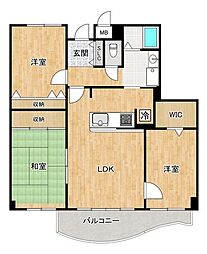 コスタミラにしきのはま4番館 3LDKの間取図画像