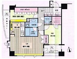 代官山デュープレックス 2LDKの間取図画像