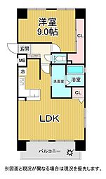 プレステージ野田町 1LDKの間取図画像
