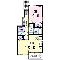 グラース　明 101 ｜ 福岡県八女郡広川町大字久泉487番地3（賃貸アパート1LDK・1階・43.10㎡） その2