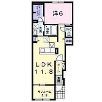 福岡県八女郡広川町大字広川111番地1（賃貸アパート1LDK・1階・50.07㎡） その2