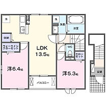 福岡県久留米市城島町楢津1396番地1（賃貸アパート2LDK・2階・59.16㎡） その2