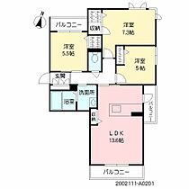 プルメリア  ｜ 福岡県久留米市南3丁目4-2（賃貸アパート3LDK・2階・72.30㎡） その2