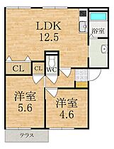 奈良県橿原市栄和町（賃貸アパート2LDK・1階・50.00㎡） その2