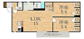 ラ・リヴェール  ｜ 奈良県橿原市小槻町（賃貸アパート2LDK・2階・60.05㎡） その2