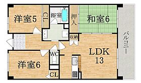 オーク・ステージ八木  ｜ 奈良県橿原市新賀町（賃貸マンション3LDK・6階・67.22㎡） その2