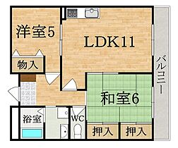 サンシャイン吉野  ｜ 奈良県吉野郡大淀町大字新野（賃貸マンション2LDK・4階・57.00㎡） その2