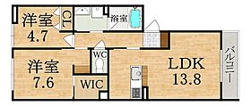 6（ロク）  ｜ 奈良県橿原市地黄町（賃貸マンション2LDK・2階・60.63㎡） その2