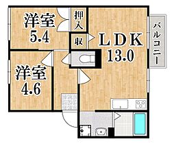 ガーデン千寿  ｜ 奈良県北葛城郡広陵町大字笠（賃貸アパート2LDK・1階・50.58㎡） その2