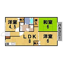 フロンティア  ｜ 奈良県奈良市平松２丁目（賃貸アパート3LDK・1階・54.65㎡） その2