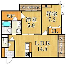 Ecrarge（エクラ―ジュ）  ｜ 奈良県奈良市菅原東２丁目（賃貸アパート2LDK・1階・65.02㎡） その2