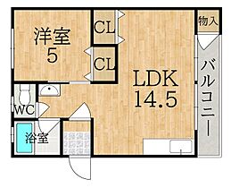 さいきハイツ  ｜ 奈良県奈良市学園南３丁目（賃貸マンション1LDK・2階・43.50㎡） その2