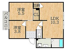 サニーハウスA  ｜ 奈良県奈良市六条緑町１丁目（賃貸アパート2LDK・1階・47.00㎡） その2