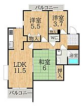 パーク・ノヴァあやめ池  ｜ 奈良県奈良市あやめ池南６丁目（賃貸マンション3LDK・3階・63.14㎡） その2