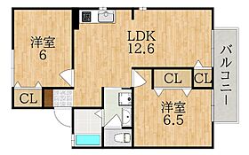 アゼリオ学園前B  ｜ 奈良県奈良市学園中３丁目（賃貸アパート2LDK・1階・53.46㎡） その2