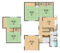 奈良県奈良市学園朝日元町２丁目（賃貸一戸建5DK・--・104.14㎡） その2