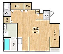 タウンハウスS  ｜ 奈良県大和郡山市矢田山町（賃貸アパート1R・1階・40.38㎡） その2