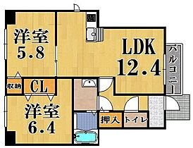 ハッピーストーリー  ｜ 京都府木津川市城山台１丁目（賃貸アパート2LDK・1階・56.83㎡） その2