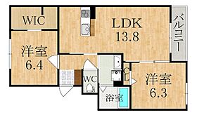 ハニー・コナ  ｜ 奈良県天理市二階堂上ノ庄町（賃貸アパート2LDK・2階・60.25㎡） その2