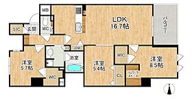 奈良県奈良市大宮町１丁目（賃貸マンション3LDK・4階・82.45㎡） その2