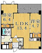 ラ・プリュス  ｜ 奈良県奈良市三条桧町（賃貸マンション2LDK・4階・56.65㎡） その2